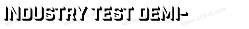 Industry Test Demi字体转换